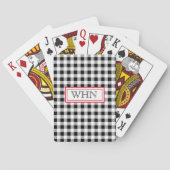 Monogram buffelcontrole, rood, deck van de Acent v Pokerkaarten (Achterkant)
