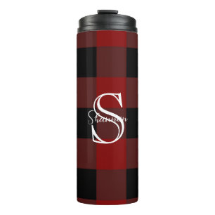 Monogram buffelvlek thermosbeker