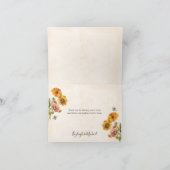 Monogram Bumble Bee Dankkaartjes Bedankkaart (Binnen)