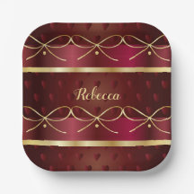 Monogram Burgundy Colour Decor Luxury