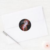 Monogram, Butterfly Nebula, Scorpius Constellation Ronde Sticker (Envelop)