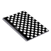 Monogram BW Polka gedateerd Notitieboek (Rechterzijde)
