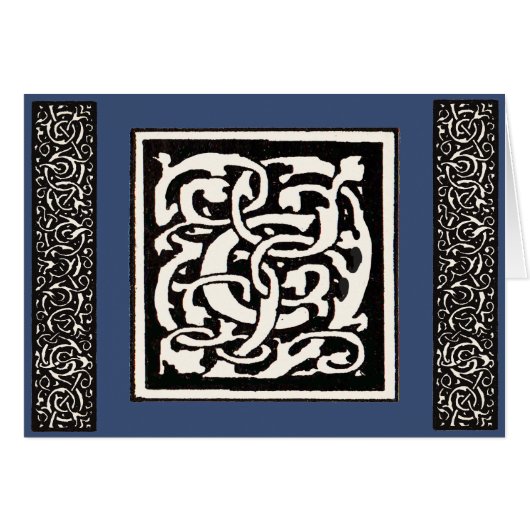 Monogram C Art Nouveau Letter (Voorkant Horizontaal)