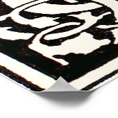 Monogram C Art Nouveau Letter Poster (Hoek)