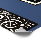 Monogram C Art Nouveau Letter Poster (Hoek)