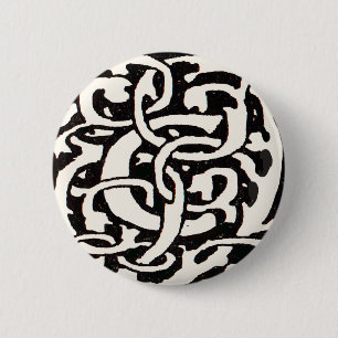 Monogram C Art Nouveau Letter Ronde Button 5,7 Cm