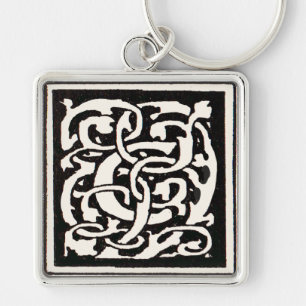  Monogram C Art Nouveau Letter Sleutelhanger