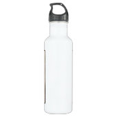  Monogram C Art Nouveau Letter Waterfles (Achterkant)