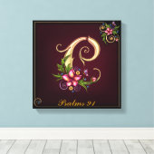 Monogram C Premium gewatteerd Canvas (gloss) Afdruk (Insitu (Houten vloer))