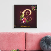 Monogram C Premium gewatteerd Canvas (gloss) Afdruk (Insitu (Woonkamer))