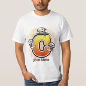 Monogram C Sock Monkey T-Shirt (Voorkant)