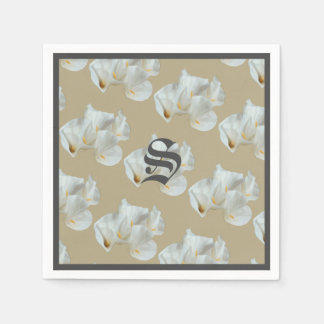 Monogram Calla Lillies Servet
