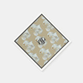 Monogram Calla Lillies Servet (Hoek)