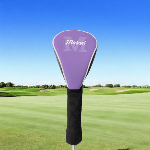 Monogram  Calligrafie Paars Golfheadcover
