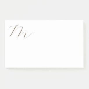 Monogram Calligrafie Uniek Plain Modern Post-it® Notes