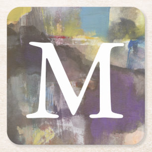 Monogram   Calm Interlude Vierkante Kartonnen Onderzetter