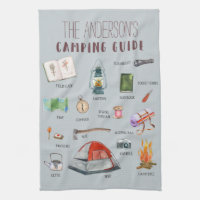 Monogram Camping Guide | Waterverf illustraties