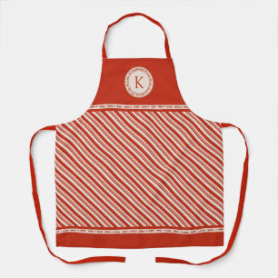 Monogram Candy Cane Stripe Schort