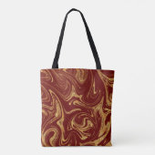 Monogram Canvas tas Goud Glitter Maroon Achtergron (Achterkant)
