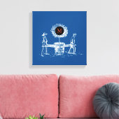  Monogram Canvas van de Boom van de Boom Afdruk (Insitu (Woonkamer))