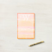 Monogram | Caraïbisch luchtruim Post-it® Notes (Op bureau)