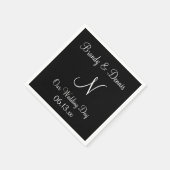 Monogram Carnelian Cute Colored Napkins Servet (Hoek)