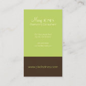 MONOGRAM CARTES DE VISITE en couleurs rétro (Dos)