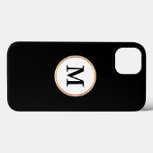 monogram Case-Mate iPhone case (Achterkant (horizontaal))