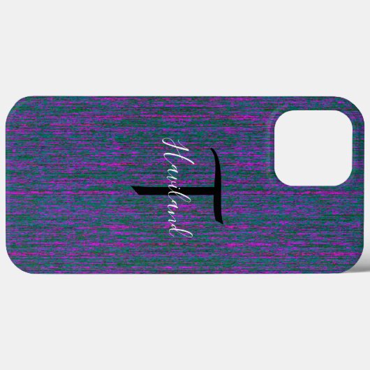 Monogram Cell Phone Case HAMbyWG - Blauwgroen (Achterkant (horizontaal))