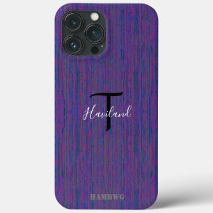 Monogram Cell Phone Case HAMbyWG - Paars