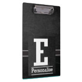 Monogram Chalkboard Style | Brief E Klembord (Rechts)