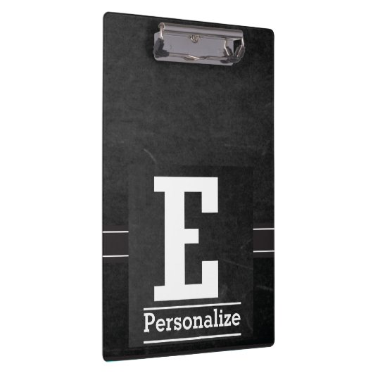 Monogram Chalkboard Style | Brief E Klembord (Rechts)