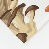 Monogram champignons fleece deken (Hoek)