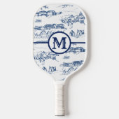 Monogram Chattanooga Blue Toile Pickleball Paddle (Voorkant)