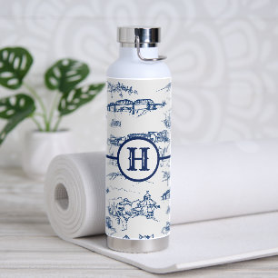 Monogram Chattanooga Toile Blue Water Flacon Waterfles