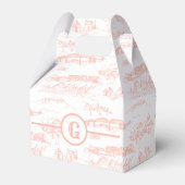 Monogram Chattanooga Toile Blush Bedankdoosjes (Achterkant)