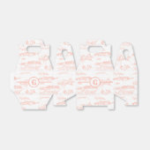 Monogram Chattanooga Toile Blush Bedankdoosjes (Uitgevouwen)