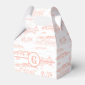 Monogram Chattanooga Toile Blush Bedankdoosjes (Voorkant Zijde)