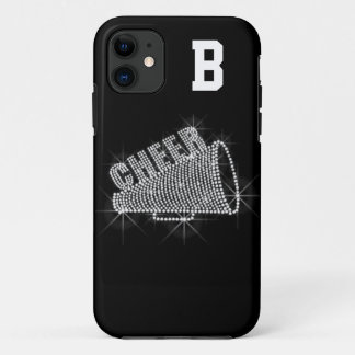 Monogram, Cheer, Black & White iPhone 5/5S Hoesje