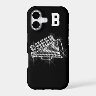 Monogram, Cheer, Zwart & Wit iPhone 5/5S Hoesje