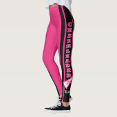 Monogram Cheerleader Hot Pink Leggings (Links)