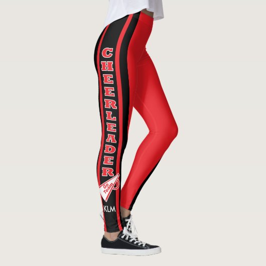 Monogram Cheerleader Red Leggings (Rechts)