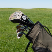 Monogram Cheetah natuurdier gepersonaliseerd Golfheadcover (Insitu)