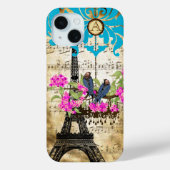 Monogram Cherry Blossom Bird Chandelier iPhone Case-Mate iPhone Case (Achterkant)