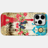 Monogram Cherry Blossom Bird Chandelier iPhone Case-Mate iPhone Case (Achterkant (horizontaal))