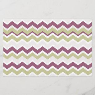 monogram Chevron Brick Briefpapier