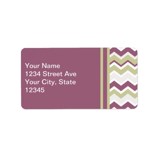 monogram Chevron Brick Etiket (Voorkant)