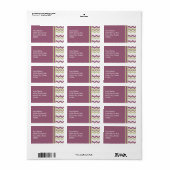 monogram Chevron Brick Etiket (Full Sheet)