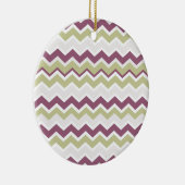monogram Chevron Brick Keramisch Ornament (Rechts)