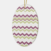 monogram Chevron Brick Keramisch Ornament (Links)